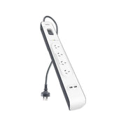 Belkin SurgePlus 4-Outlet Surge Protector With 2x USB Port 2.4 Amp (BSV401au2...