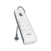 Belkin SurgePlus 6-Outlet Surge Protector With 2x USB Port 2.4 Amp (BSV604au2...