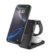 Belkin UltraCharge 3-in-1 Foldable Magnetic Qi2 Charger With 45W USB-C Wall Charger Black