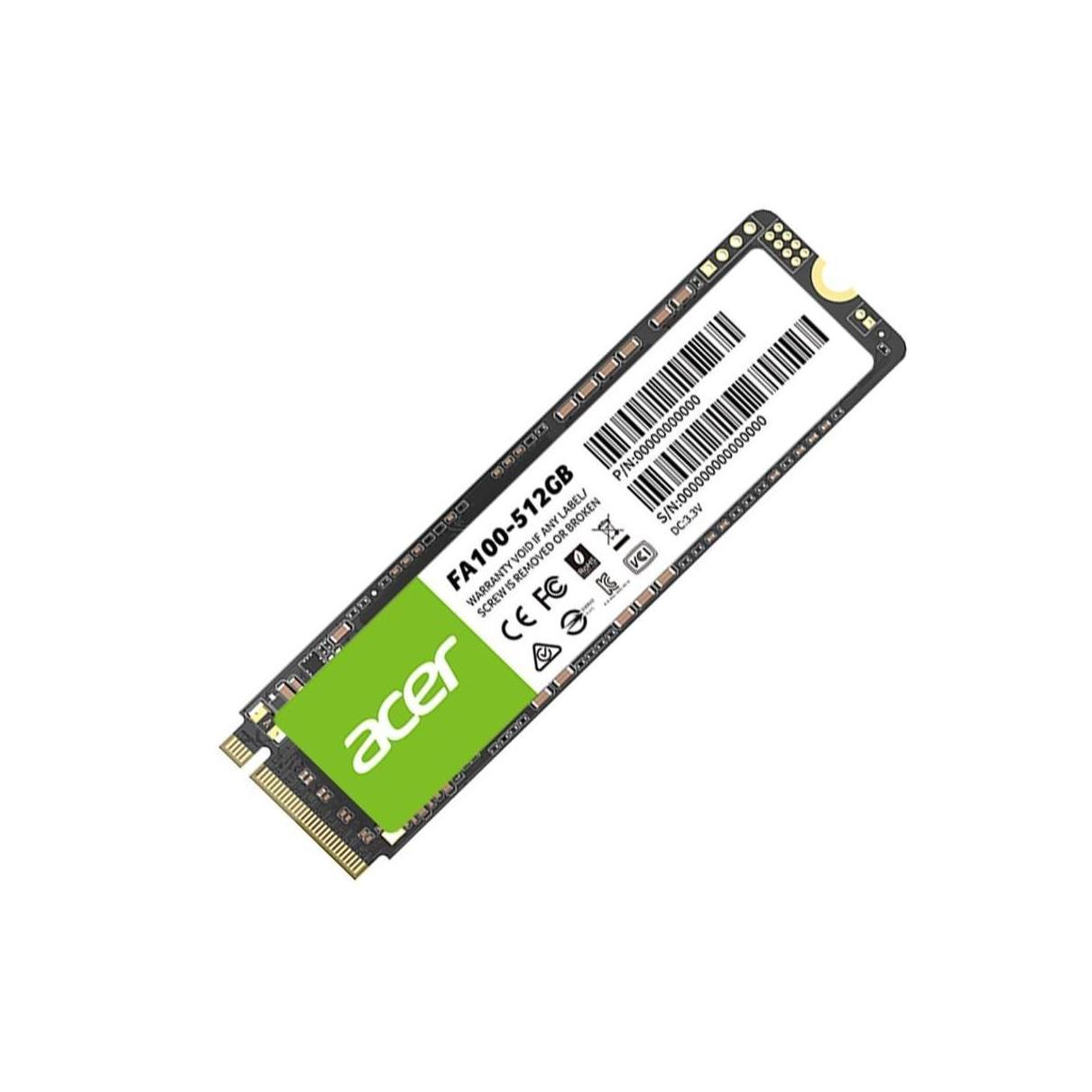BIWIN FA100 512GB M.2 NVMe PCIe Gen3x4 SSD 3300MB/s Read 2200MB/s Write
