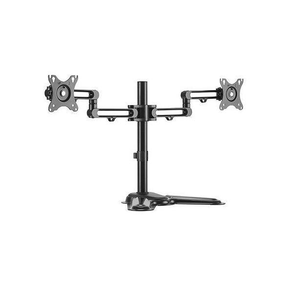 Brateck Dual Free Standing Premium Articulating Aluminum Monitor Stand 17-32" 8KG VESA 75x75/100x100
