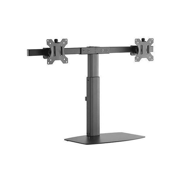 Brateck Dual Free Standing Screen Pneumatic Vertical Lift Monitor Stand Fit M...