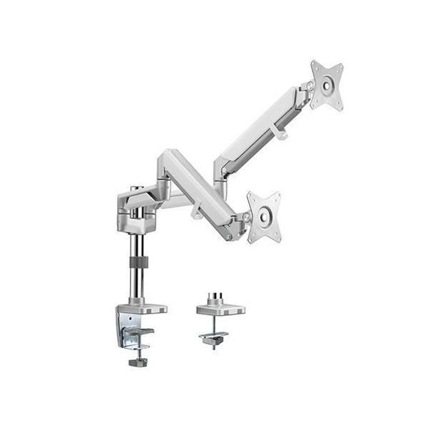 Brateck Dual Monitor Epic Gas Spring Aluminum Arm 17-32" 9KG VESA 75x75/100x100 Grey