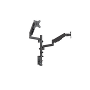 Brateck Dual Monitor Full Extension Gas Spring Arm 17-32" 8KG VESA 75x75/100x100