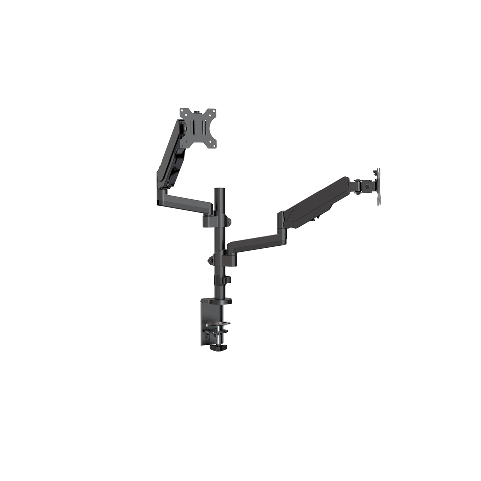 Brateck Dual Monitor Full Extension Gas Spring Arm 17-32" 8KG VESA 75x75/100x100