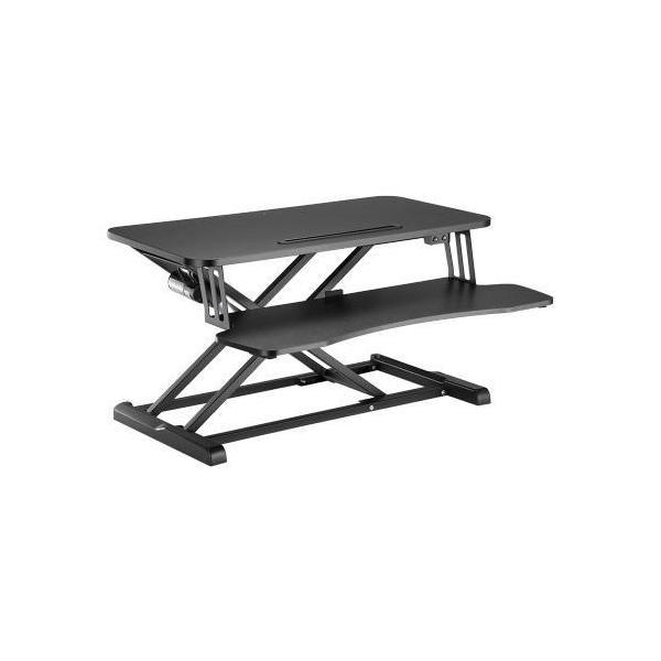 Brateck Electric X-Lift Desk Converter 615x800x156-480mm up to 20kg Black