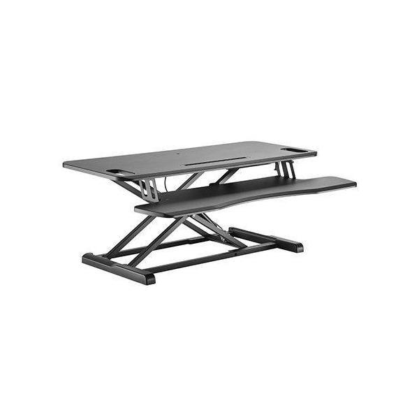 Brateck Gas Spring Sit Stand Desk Converter 950x615x110-505mm with Keyboard Tray