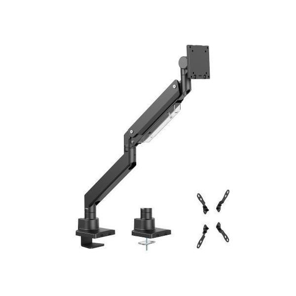 Brateck LDT80-C012 Super Heavy-Duty Gas Spring Monitor Arm 17-57 Matte Black
