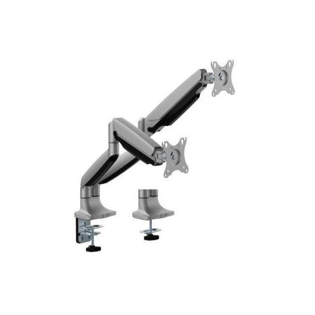Brateck LDT82-C024E Dual Screen Monitor Arm Matte Silver