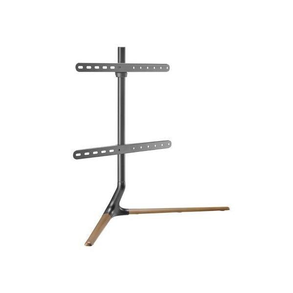 Brateck Modern Linear Tabletop TV Stand 49-70" Matte Black Walnut