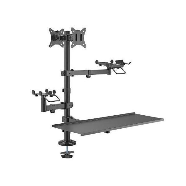 Brateck POS Mounting Solution Dual Screens Keyboard Tray 17-32" 9KG VESA
