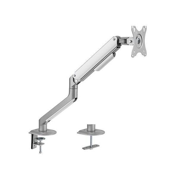 Brateck Single Monitor Economical Spring Arm 17-32" 9KG VESA 75x75/100x100 Matte Silver