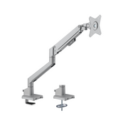 Brateck Single Monitor Thin Gas Spring Arm 17-32" 9KG VESA 75x75/100x100 Silver