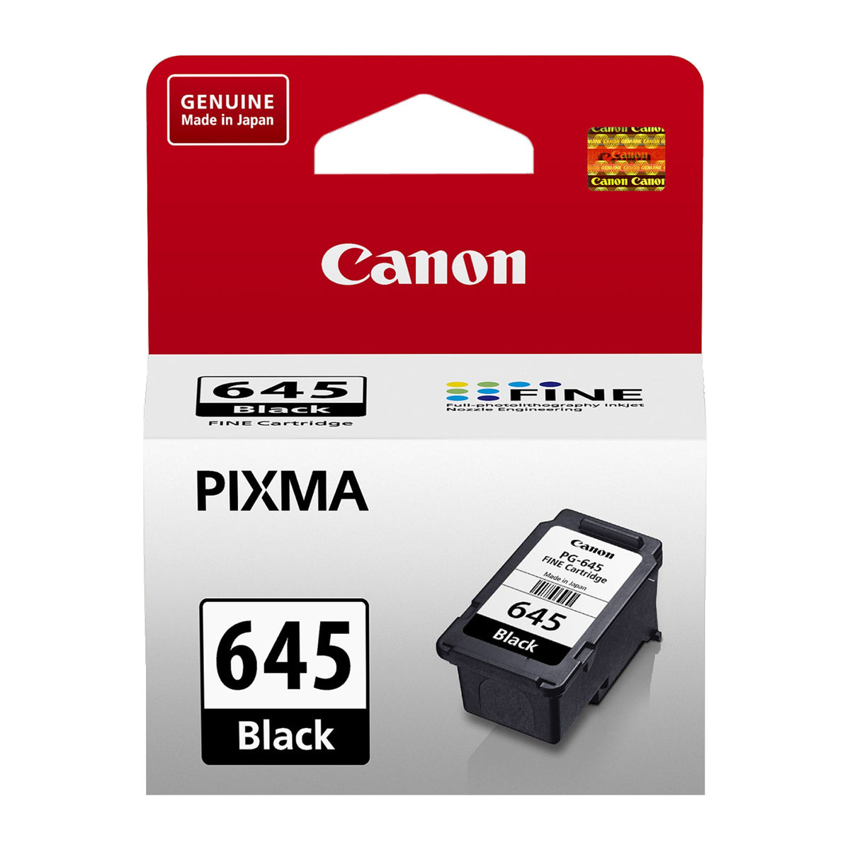 Canon PG-645 Black Standard Yield Inkjet Ink Cartridge 180 Pages