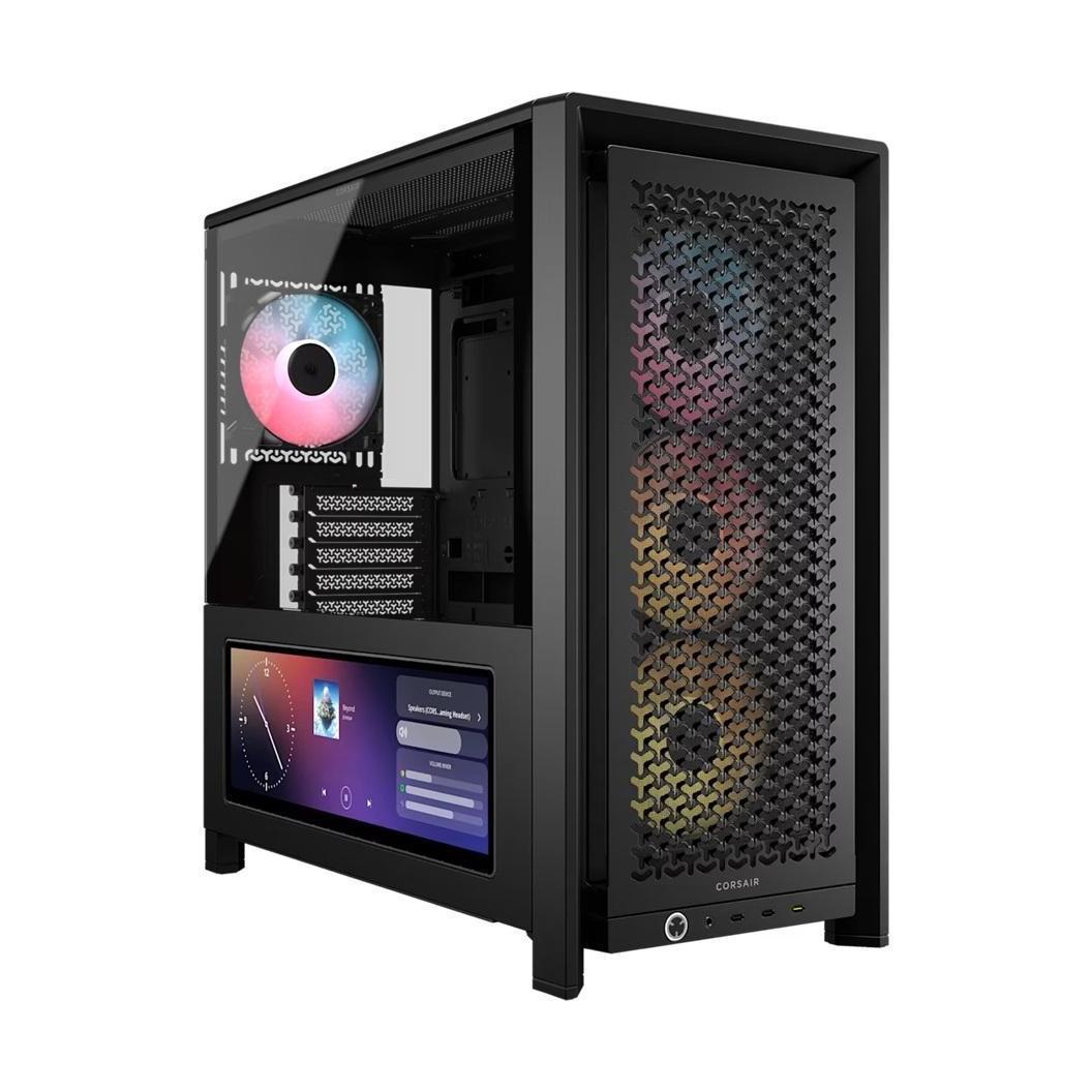 Corsair FRAME 4000D LCD RS ARGB Black ATX/E-ATX TG Panel 430MM GPU 170MM CPU Cooler 360MM RAD USB-C