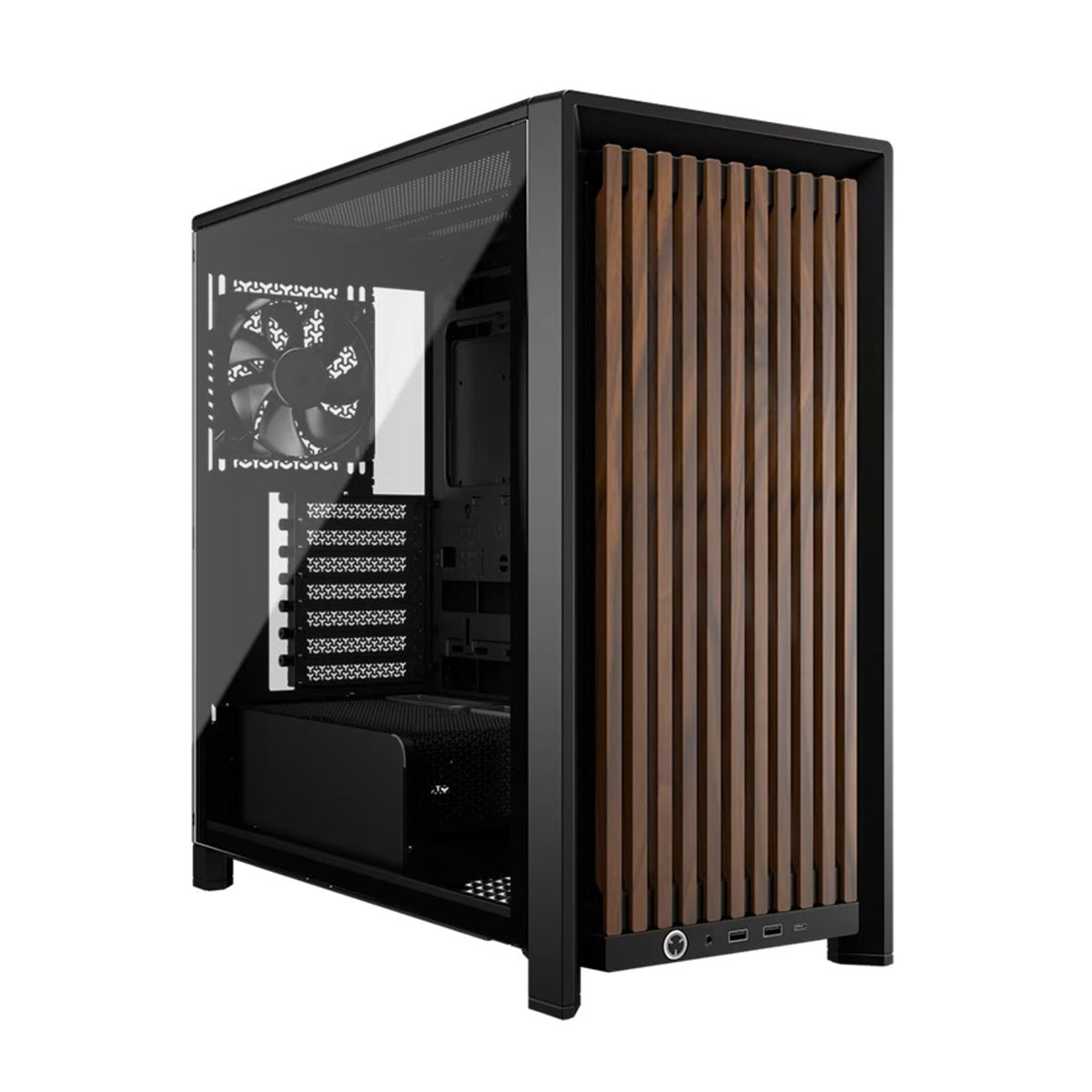 Corsair FRAME 4000D WOOD RS White E-ATX Mid-Tower PC Case 430MM GPU 170MM CPU