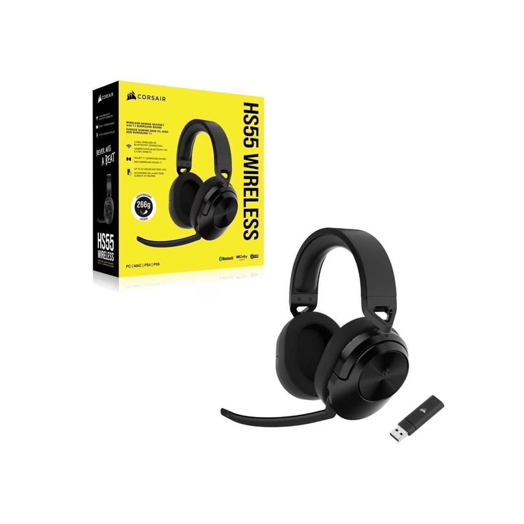 Corsair HS55 WIRELESS Gaming Headset 50mm Drivers Dolby 7-1 Wireless