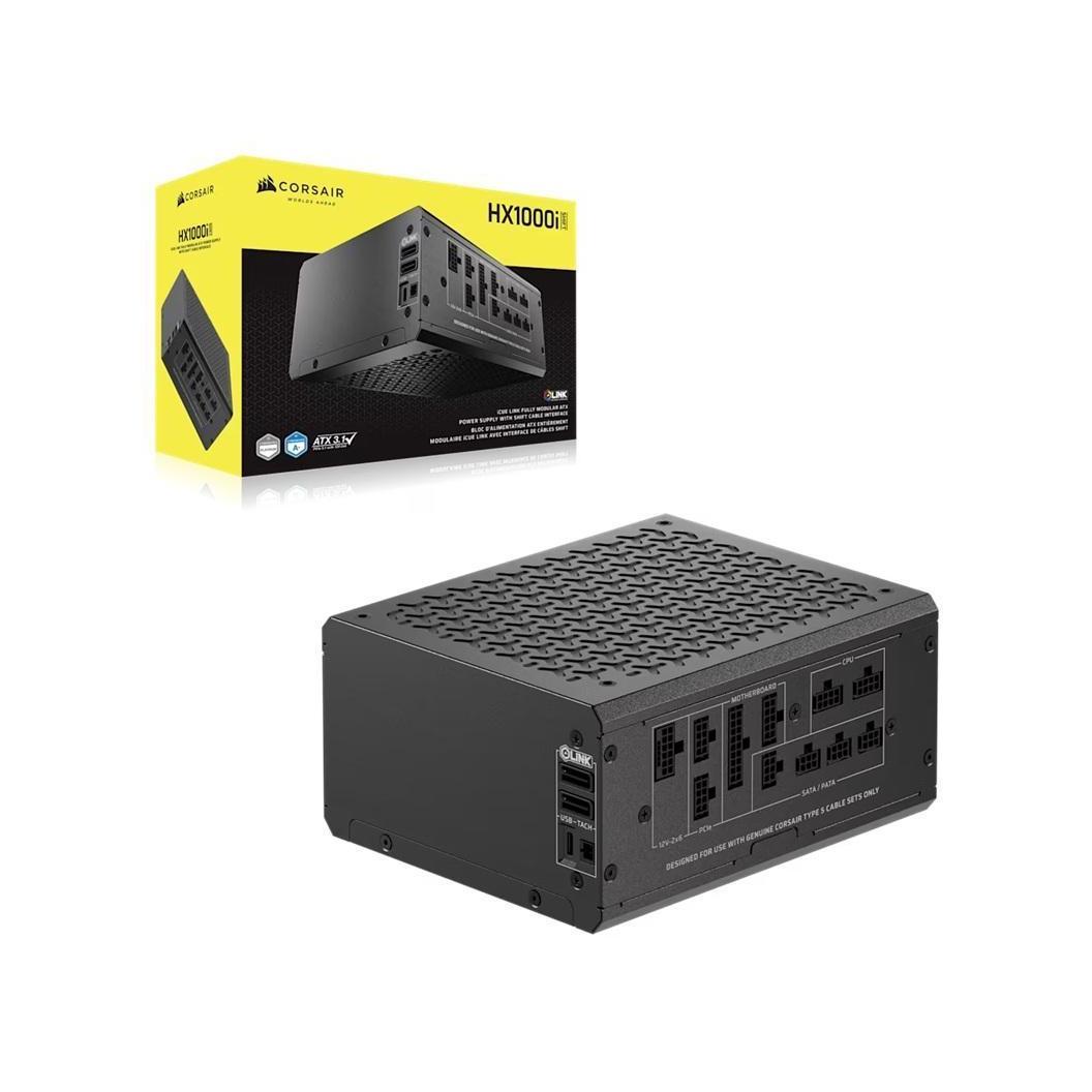 Corsair HX1000i SHIFT Fully Modular Platinum ATX Power Supply 8x PATA 2x EPS 8x SATA 4x PCIe