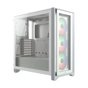 Corsair iCUE 4000X RGB Tempered Glass Mid-Tower ATX Case White