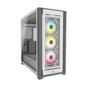 Corsair iCUE 5000X RGB White ATX Mid-Tower Case 420mm GPU 170mm CPU 120-360mm Radiator USB-C/USB-A