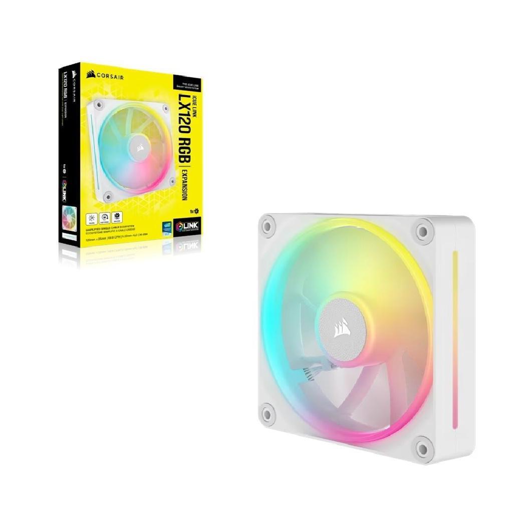Corsair iCUE LINK LX120 RGB 120mm PWM White Fan Expansion