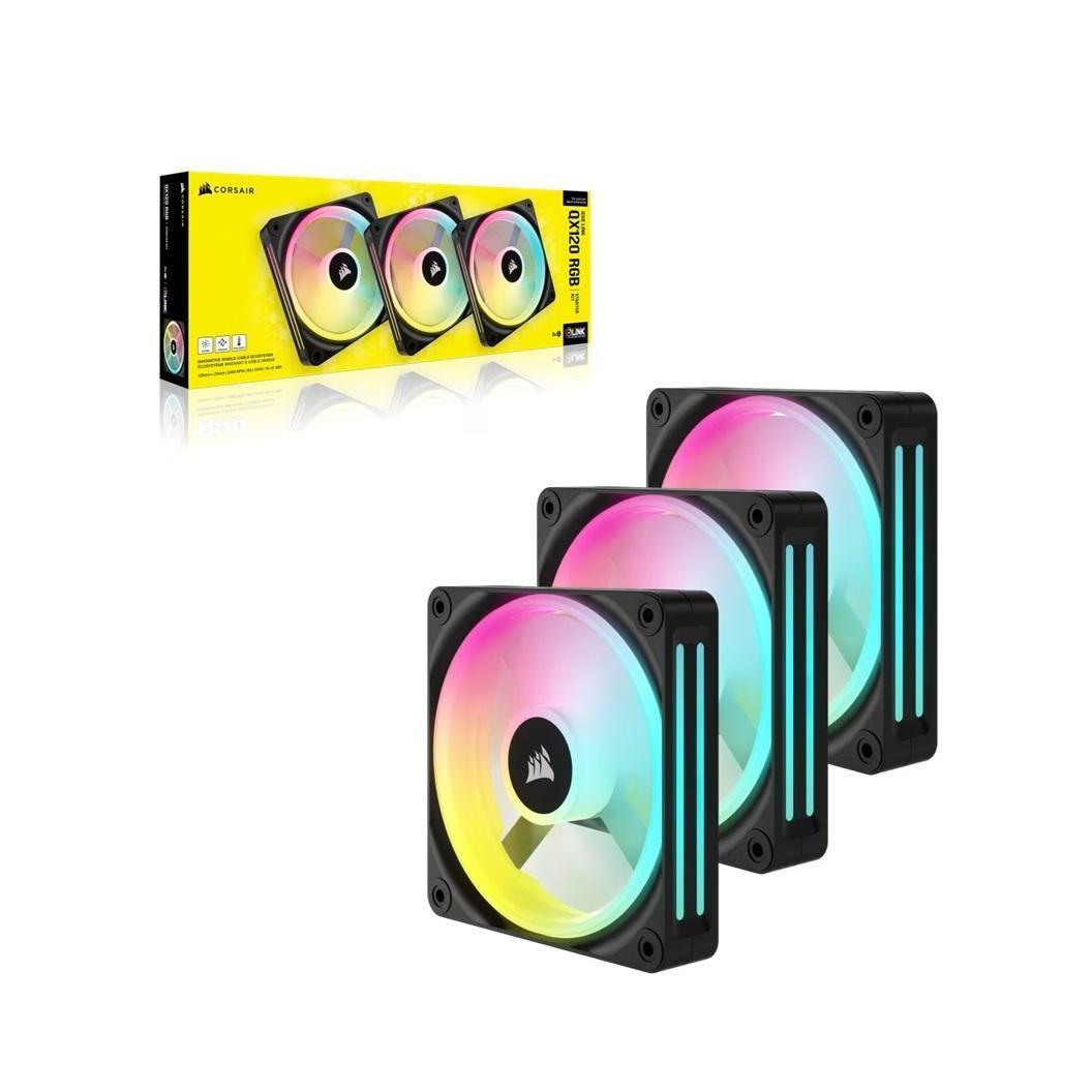 Corsair iCUE LINK QX120 RGB 120mm PWM Fan Starter Kit White