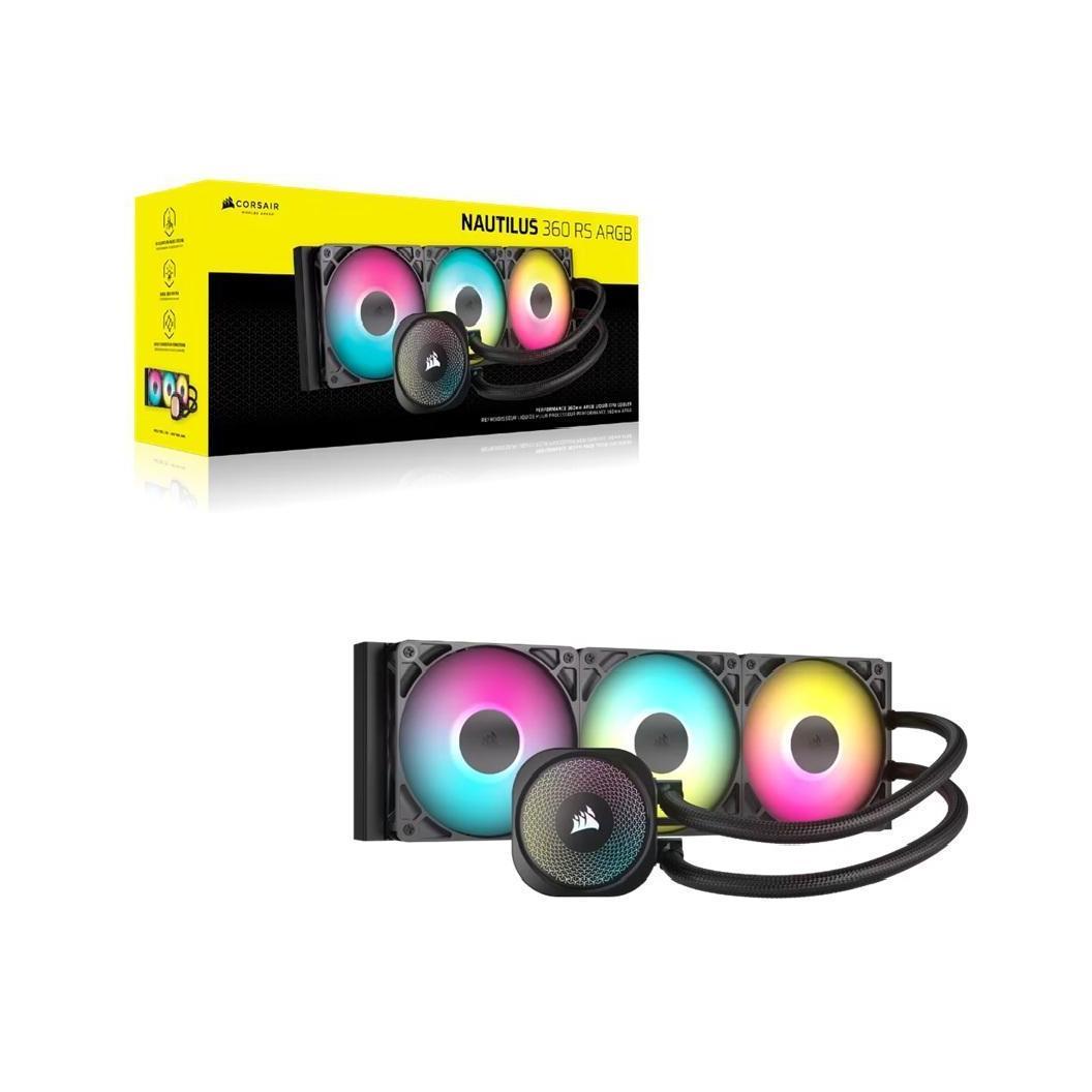 Corsair NAUTILUS 360 RS ARGB Liquid CPU Cooler Aluminum Rad 3x Fans 360mm