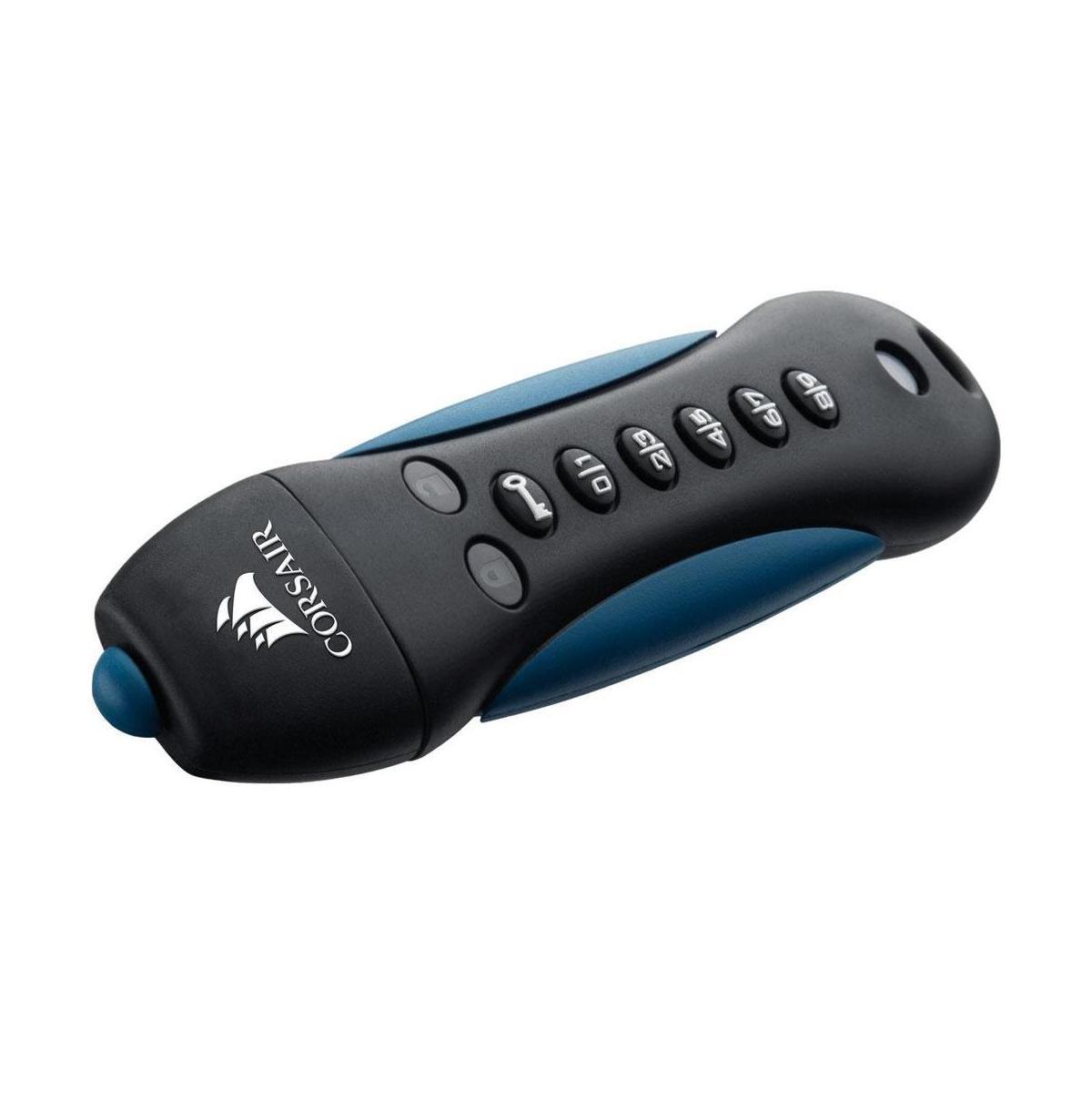 Corsair Padlock 3 64GB USB 3.0 Flash Drive 256-bit AES Encryption Keypad