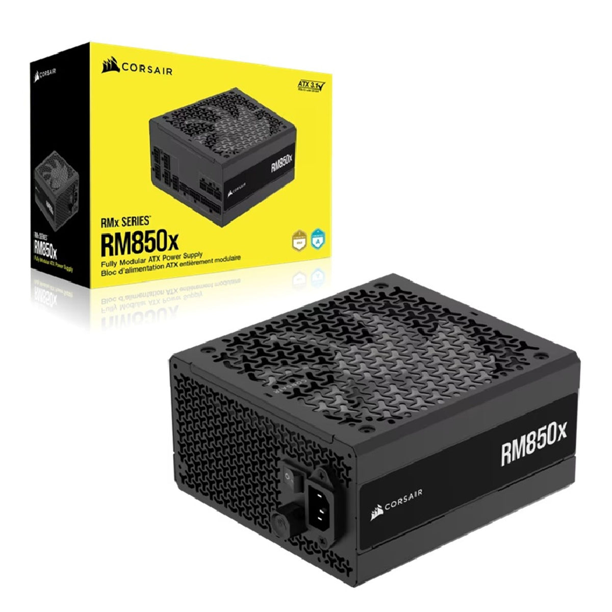 Corsair RM850x Fully Modular 850W Gold Power Supply 3x PCIe 8x SATA 2x EPS ATX