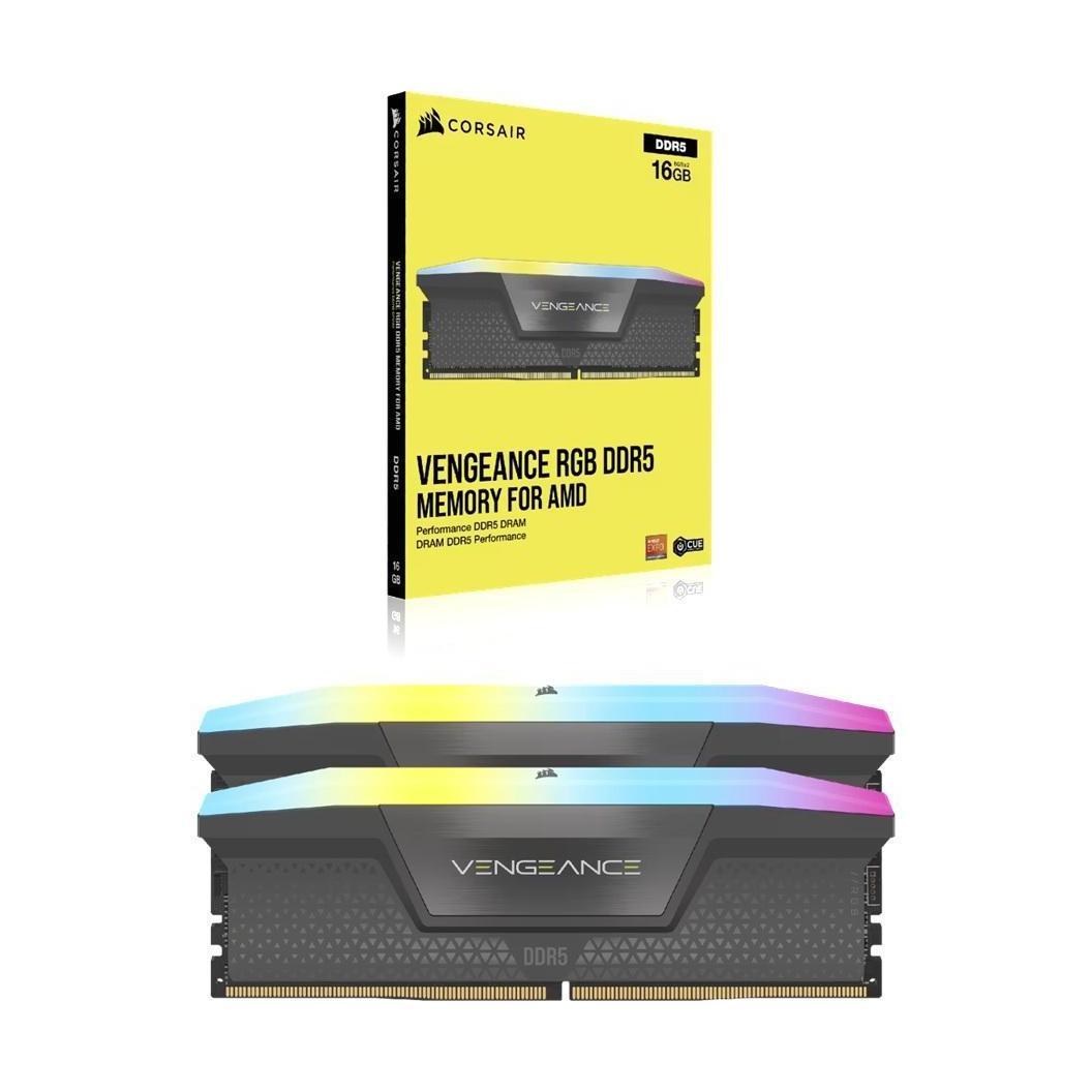 Corsair Vengeance RGB 64GB (2x32GB) DDR5 DRAM Up To 5600MT/s CL40 Memory Kit ...