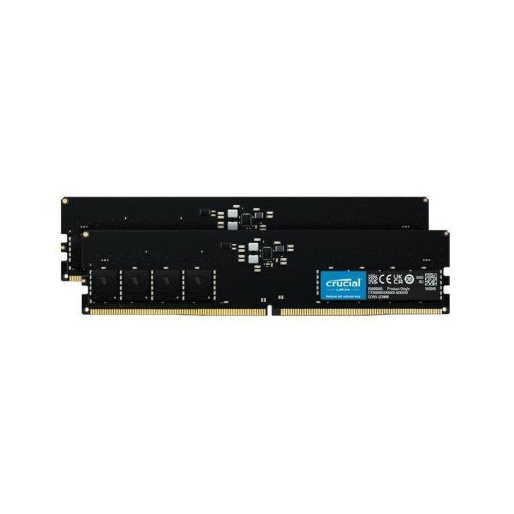 Crucial 128GB 2x64GB DDR5 5600MHz CL46 UDIMM Desktop Memory