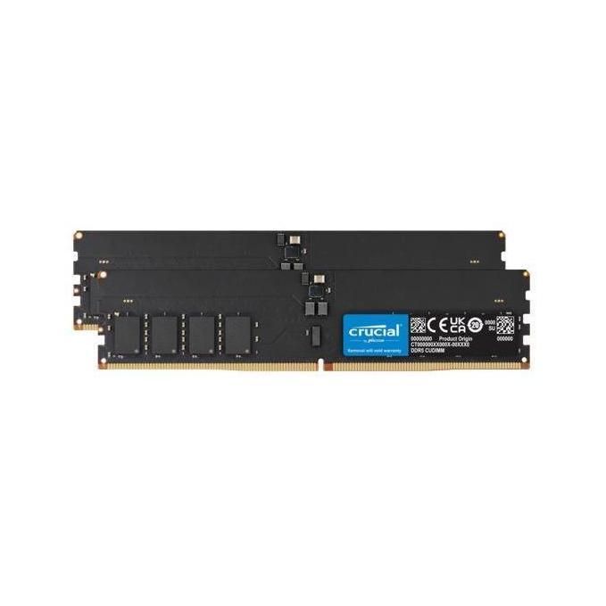 Crucial 64GB 2x32GB DDR5 6400MHz CL52 CUDIMM Desktop Memory