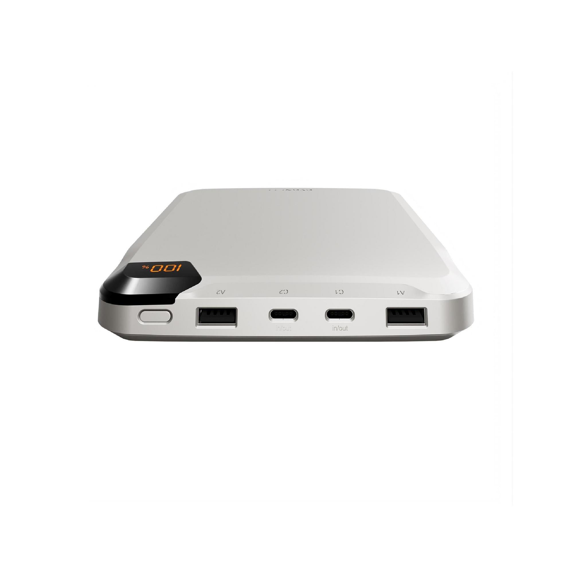 Cygnett ChargeUp VertPWR 25K mAh Laptop Power Bank + USB-C Cable + Stand Champagne