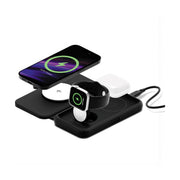 Cygnett MagTravel Qi2.0 2-in-1 Wireless Charger Black 15W 1.2M USB-C Cable