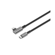 Cygnett Unite Right-Angle USB-C to USB-C Cable 1M Black 10Gbps Double Braided