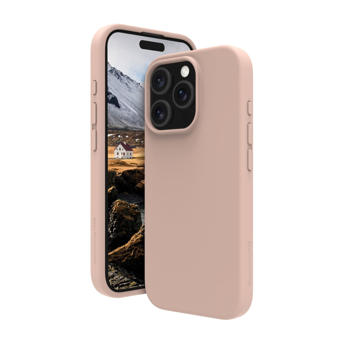 dbramante1928 Silicone Case with MagSafe for iPhone 16 Pro Pink