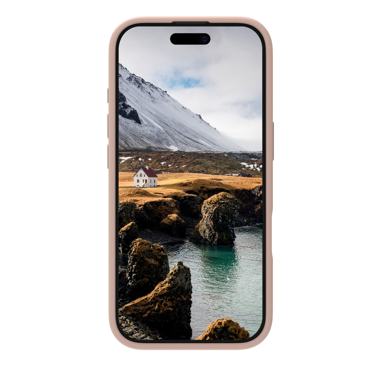 dbramante1928 Silicone Case with MagSafe for iPhone 16 Pro Pink