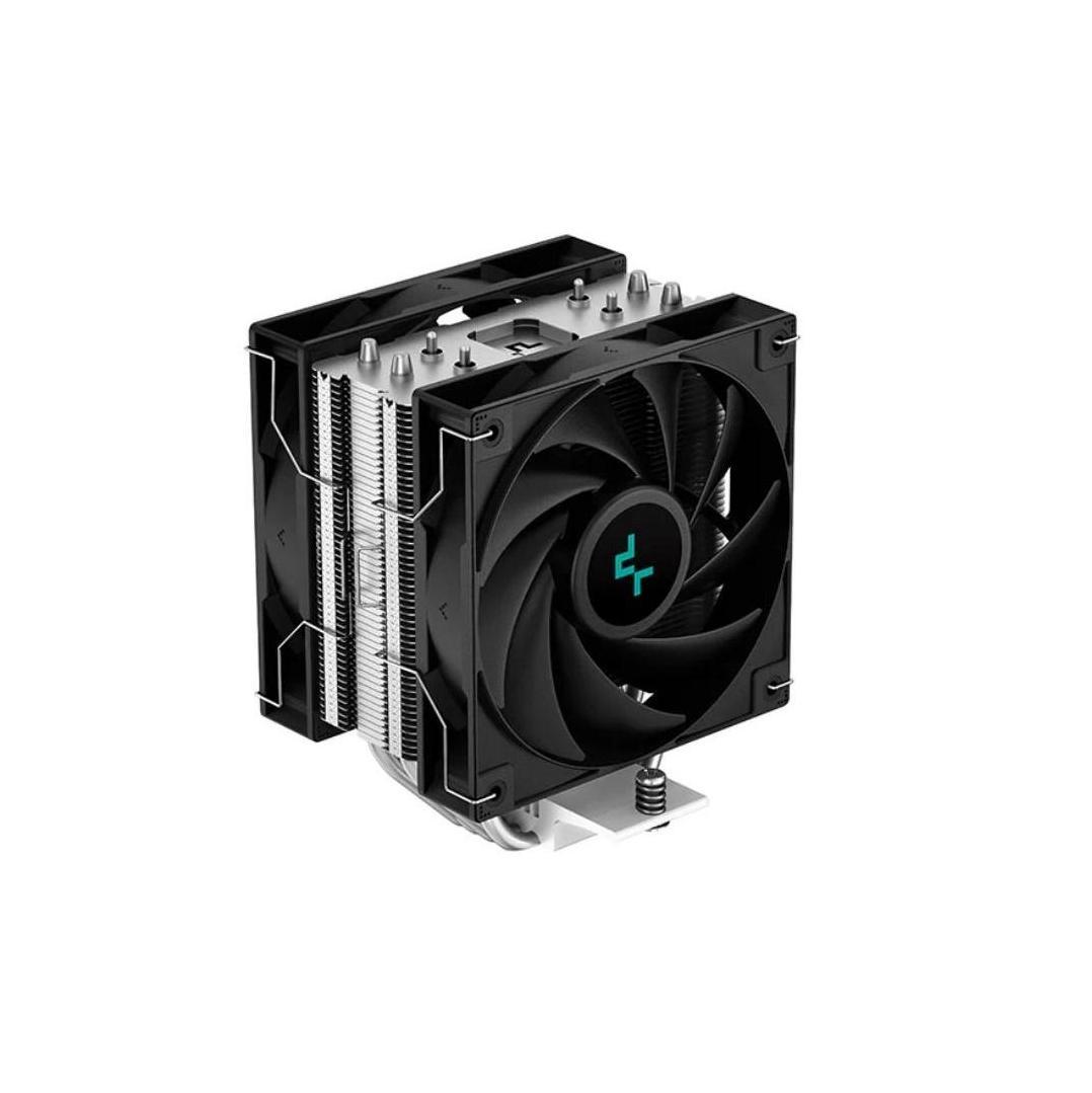 DEEPCOOL AG400 PLUS 4 Heat Pipes Dual Fans Intel LGA1851/1700/1200/115X AM5/AM4 CPU Cooler