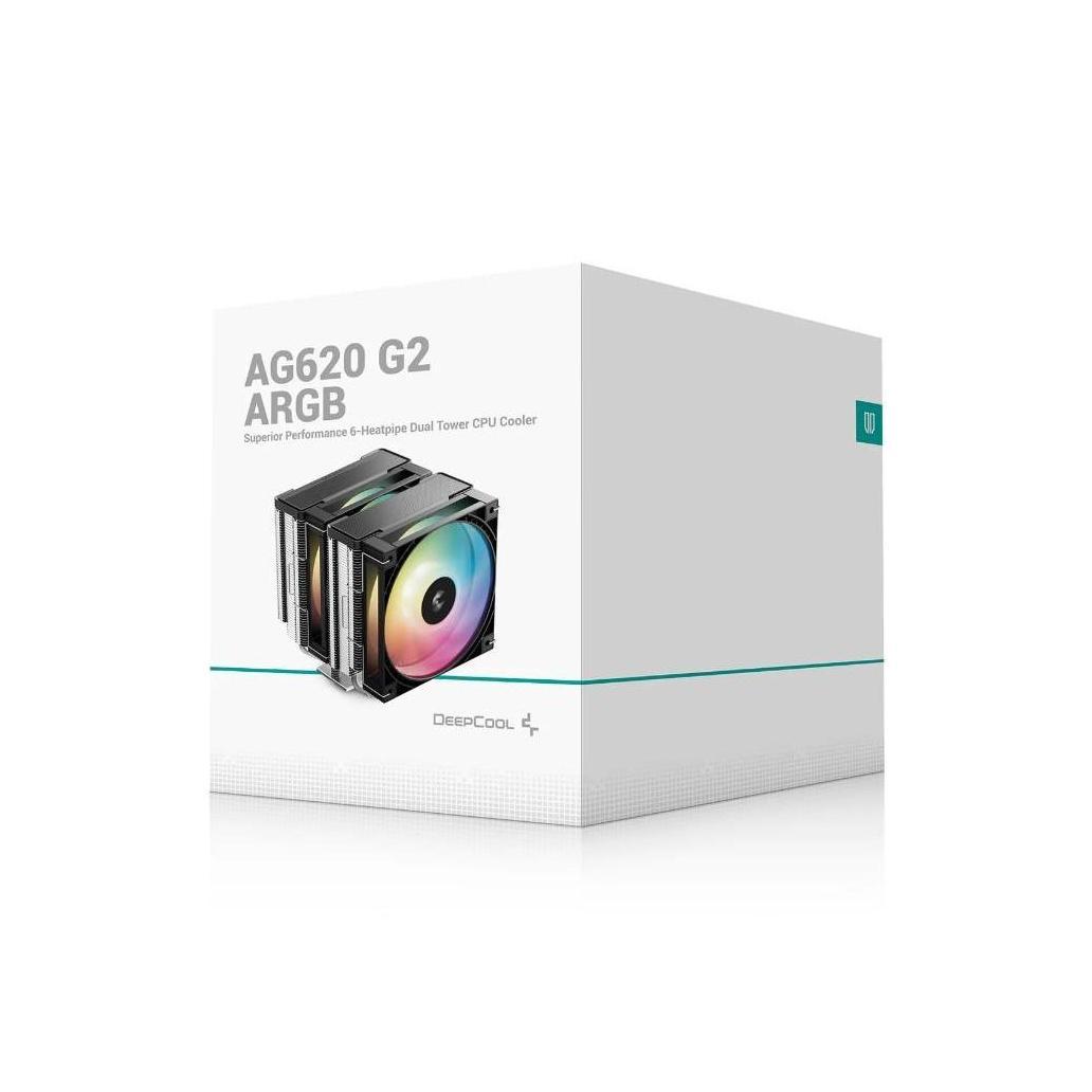 DeepCool AG620 ARGB G2 Dual-Tower CPU Cooler 2x 120mm Fan 6 Copper Heat Pipes...