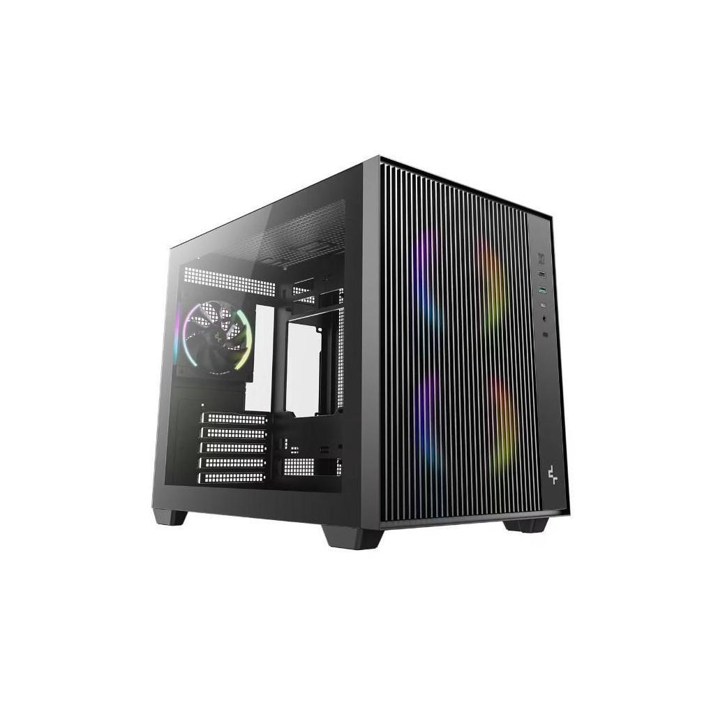DEEPCOOL CG330 MESH 3F High Airflow Micro ATX Case 3 Fans USB3.0x1 USB2.0x1 Type-C x1 Audio x1