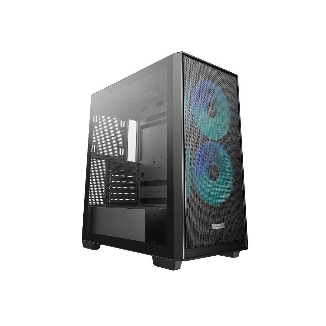 DEEPCOOL CG580 MESH 2F High Airflow ATX Case 2 Pre-Installed Fans USB3.0x2 Type-C Audio