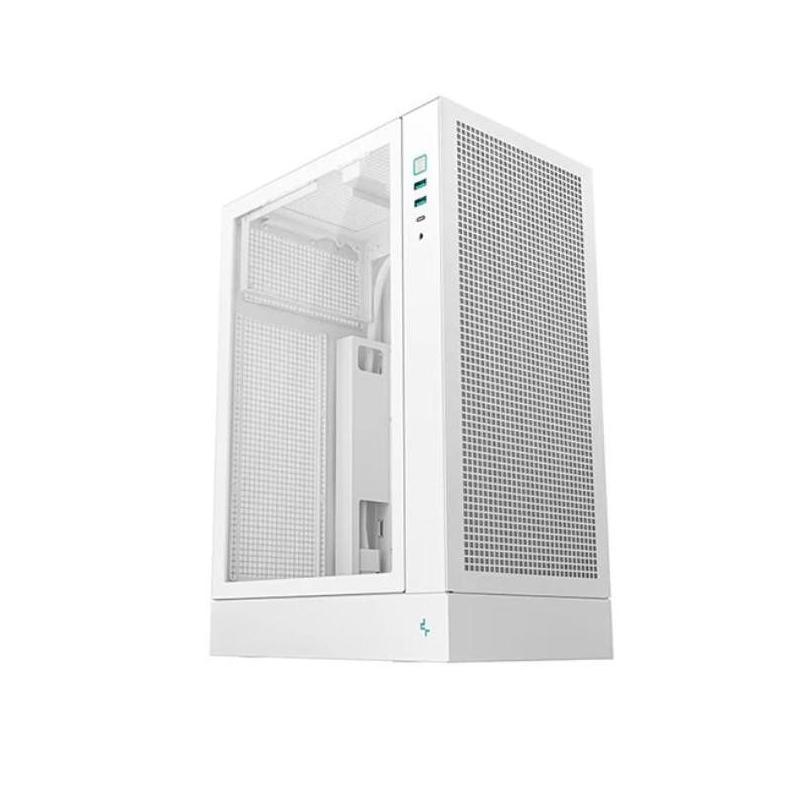 DEEPCOOL CH170 PLUS WH Vertical MicroATX Case USB3.0x2 TypeCx1 AudioMic