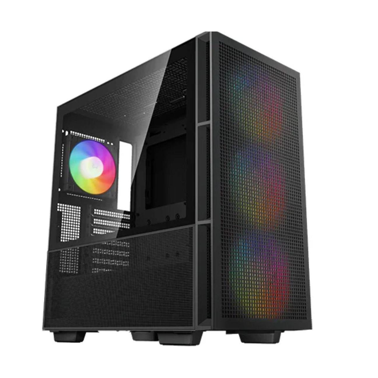 DEEPCOOL CH560 HighAirflow Mid-Tower ATX Case Magnetic Hybrid Mesh Tempered Glass 3x 140mm ARGB Fans