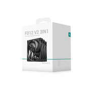 DEEPCOOL FD12 V2 120mm 4-Pin PWM Hydro Bearing Silent Case Fan