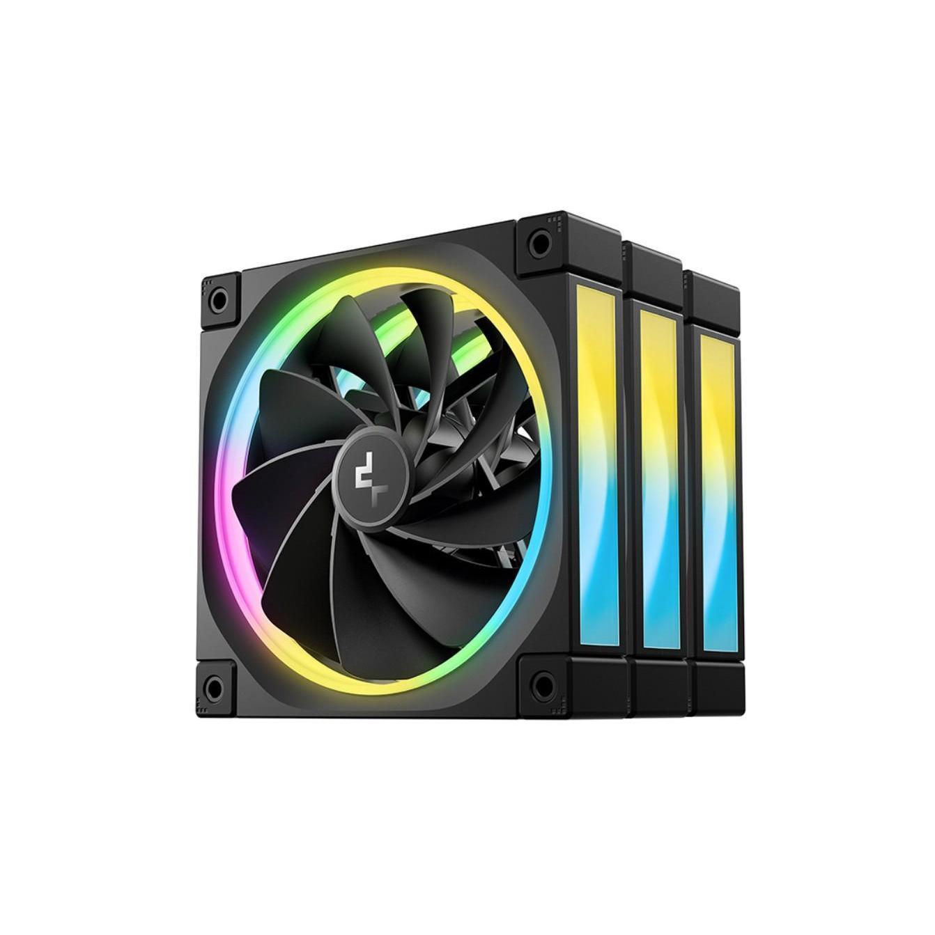 DEEPCOOL FL12R 120mm 3-Pack ARGB Low Noise 4-Pin PWM Fan