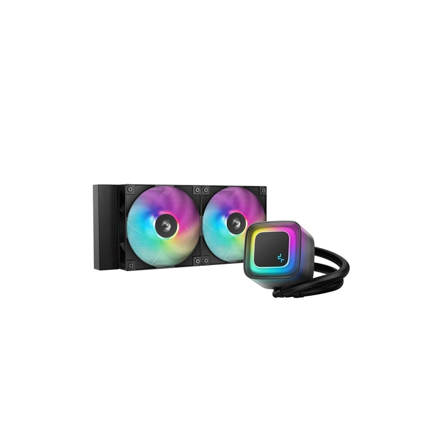 DeepCool LE240 V2 Liquid Cooler 240mm 6th Gen Pump up to 3400 PWM Hydro Beari...