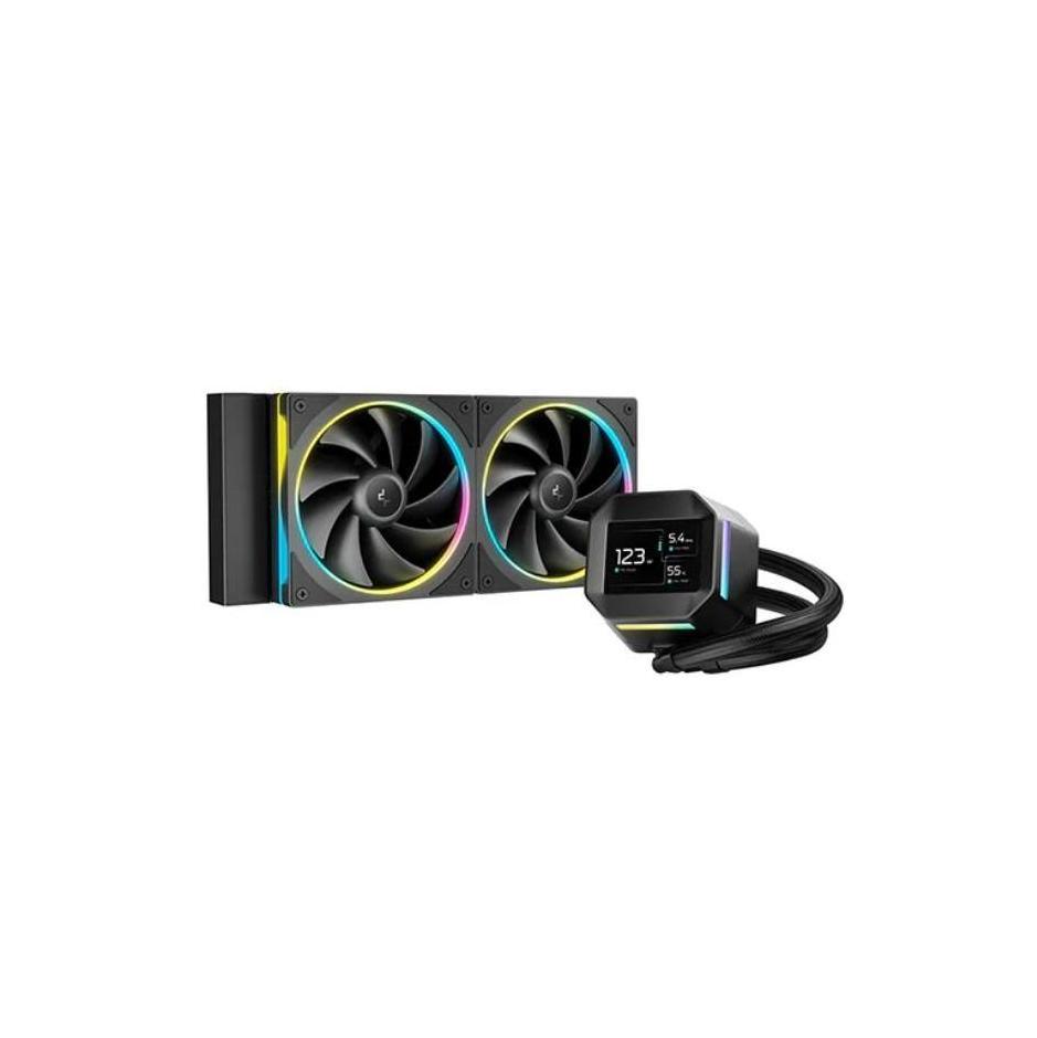 DEEPCOOL LM240 ARGB Liquid Cooler Mini LCD Intel LGA1851/1700/1200/115x AMD AM5/AM4
