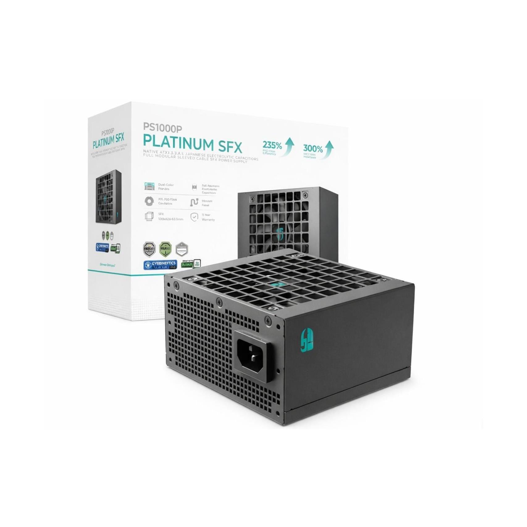 DEEPCOOL PS1000P 1000W SFX FULL JAPANESE CAPACITORS PLATINUM POWER SUPPLY