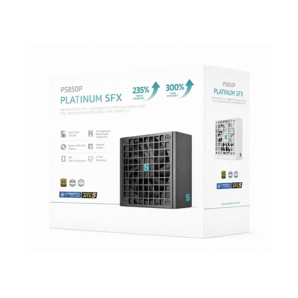 DEEPCOOL PS850P 850W SFX FULL JAPANESE CAPACITORS PLATINUM POWER SUPPLY