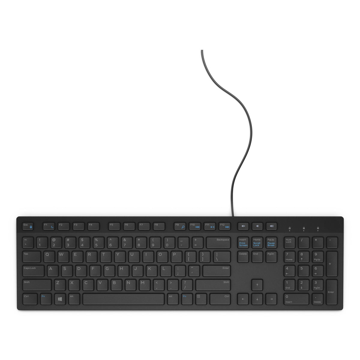 Dell Multimedia Keyboard US English Black Play Pause Keys